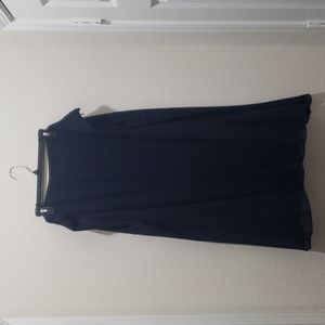 Navy blue polyester dressy/formal skirt size 24W